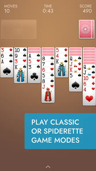 Spider Solitaire  [МОД Много денег] Screenshot 5