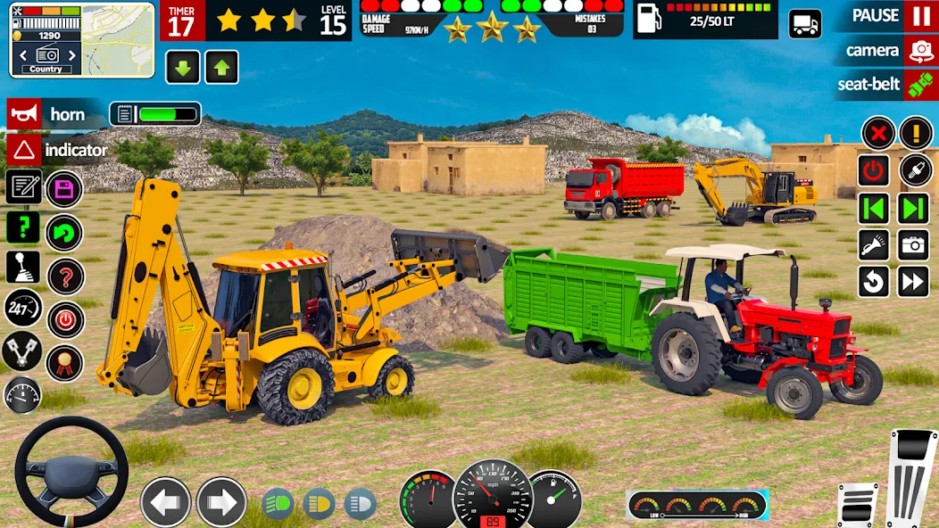 Indian Tractor Game Farming 3D  [МОД Много монет] Screenshot 2