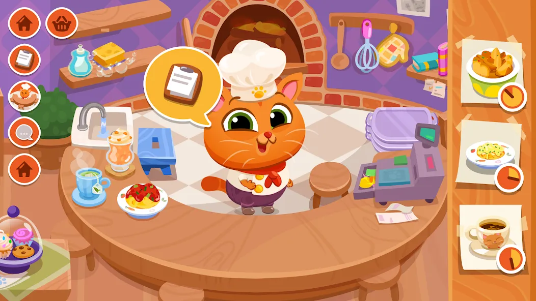 Bubbu Restaurant - My Cat Game (Буббу Ресторан)  [МОД Unlimited Money] Screenshot 1