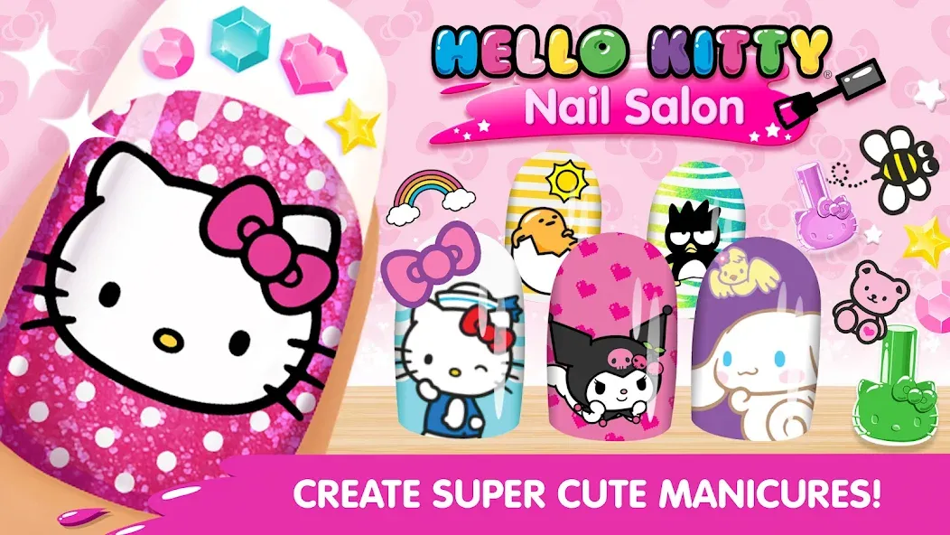 Hello Kitty Nail Salon  [МОД Бесконечные деньги] Screenshot 1