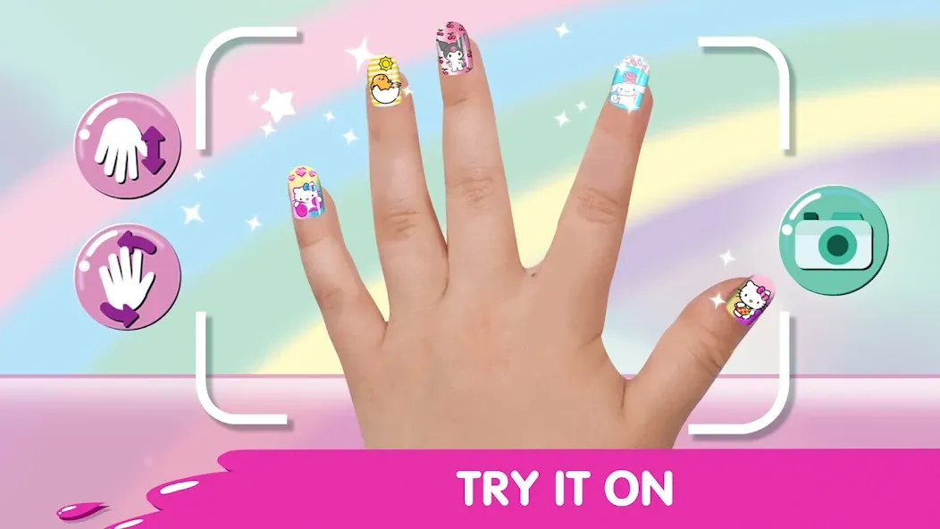 Hello Kitty Nail Salon  [МОД Бесконечные деньги] Screenshot 4