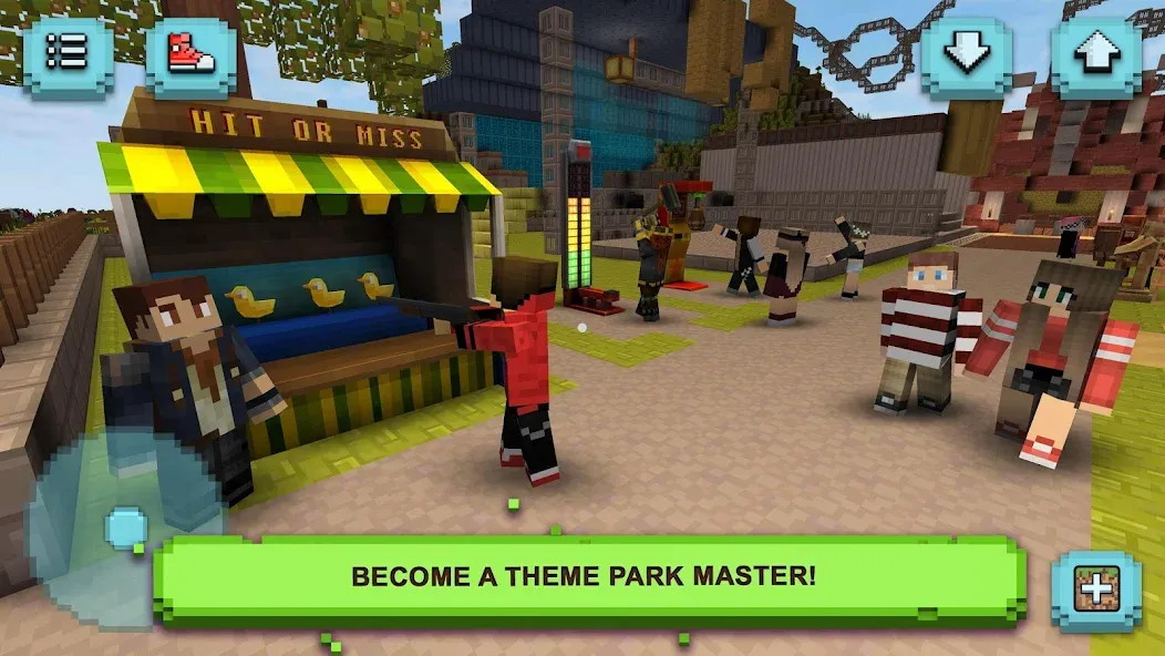 Theme Park Craft: Build & Ride  [МОД Menu] Screenshot 1