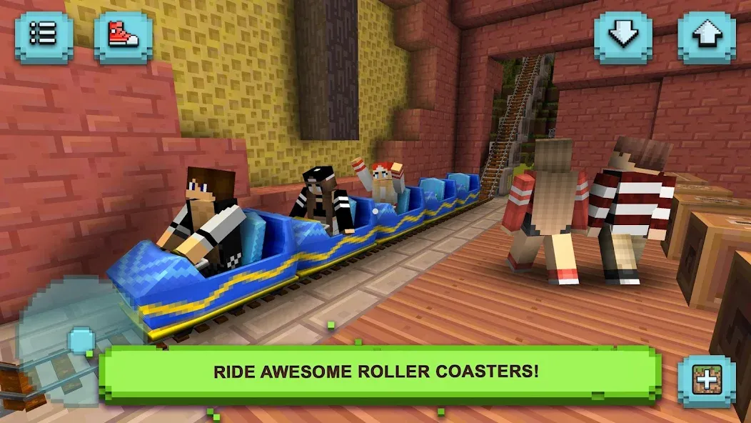 Theme Park Craft: Build & Ride  [МОД Menu] Screenshot 3