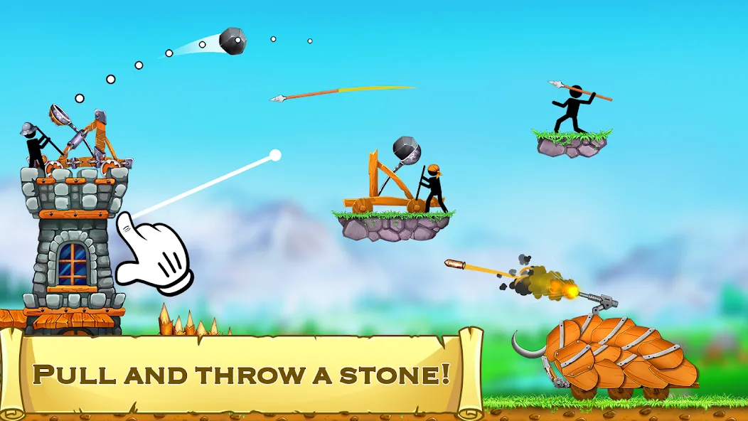 The Catapult 2 : bone masters  [МОД Бесконечные монеты] Screenshot 2