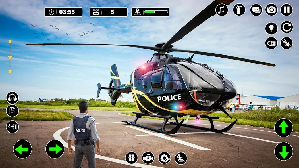 Police Helicopter Chase Game  [МОД Menu] Screenshot 1