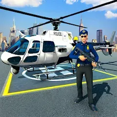 Скачать взломанную Police Helicopter Chase Game  [МОД Menu] - стабильная версия apk на Андроид