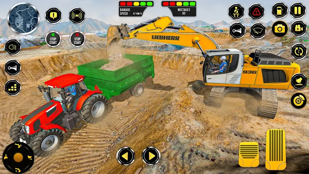 Construction Machine Real JCB  [МОД Menu] Screenshot 1