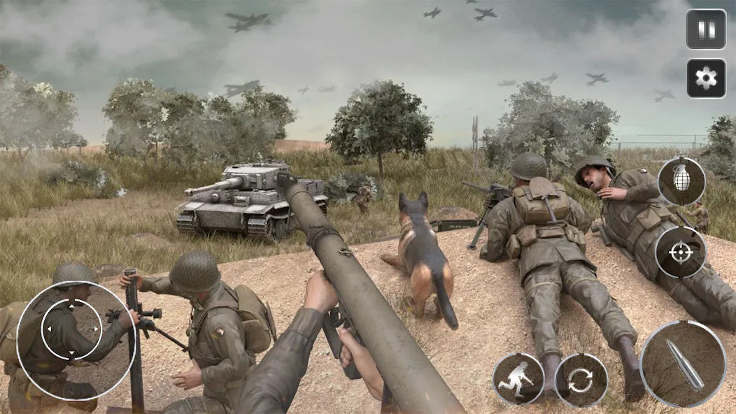 Call Of Courage : WW2 Shooting  [МОД Бесконечные монеты] Screenshot 3