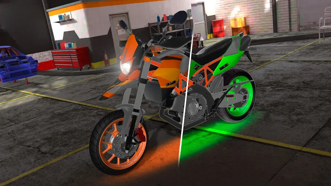 Motorcycle Real Simulator (Мотоцикл Реальный Симулятор)  [МОД Unlimited Money] Screenshot 2