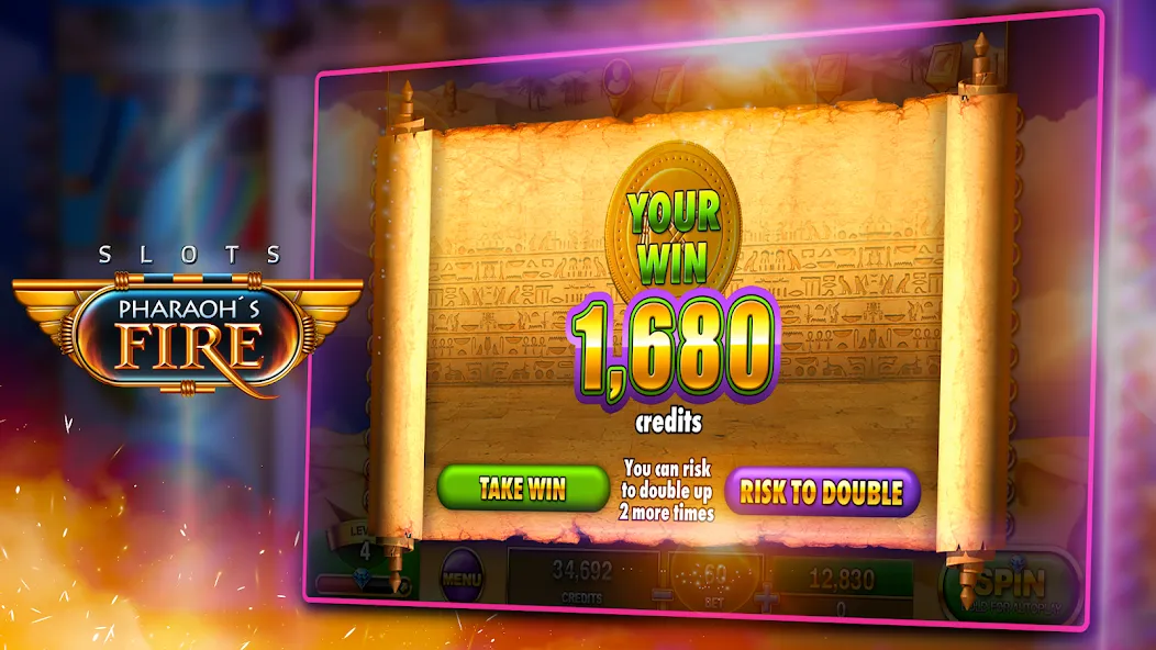 Slots - Pharaoh's Fire (Слоты)  [МОД Много монет] Screenshot 4