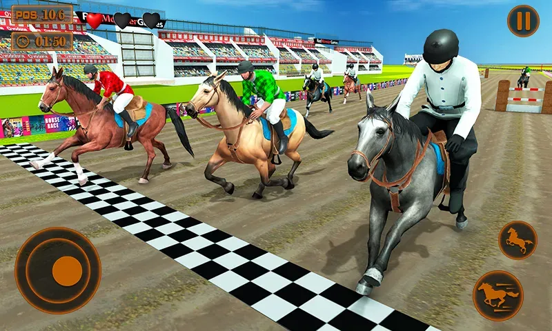 Mounted Horse Racing Games  [МОД Меню] Screenshot 2