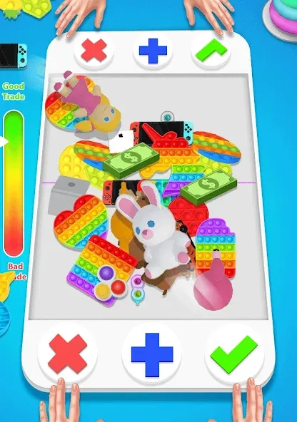 fidget trading: trade toys 3D (фиджет трейдинг)  [МОД Много денег] Screenshot 2