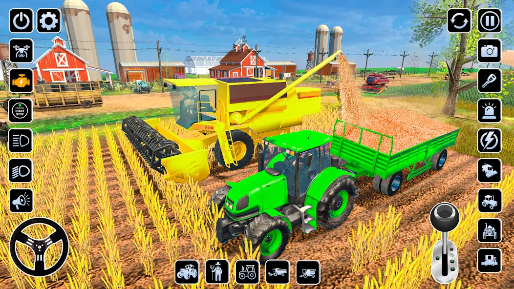 Farming Games & Tractor Games  [МОД Бесконечные монеты] Screenshot 4