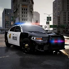 Взломанная Police Car Simulator 2023 (Полицейский симулятор автомобиля 2023)  [МОД Много монет] - полная версия apk на Андроид