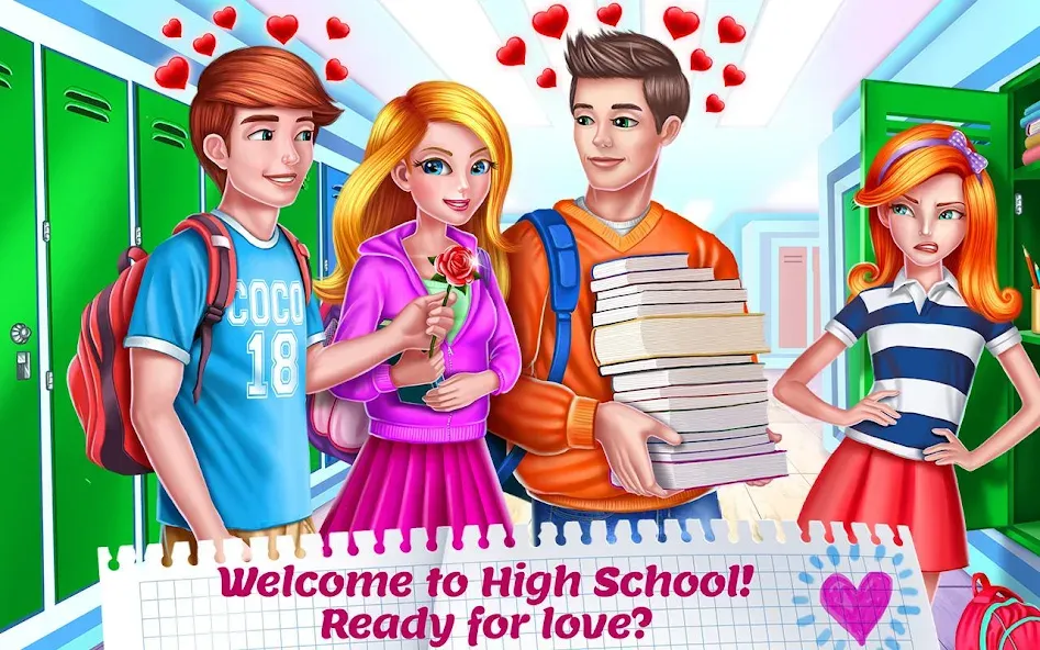 High School Crush - Love Story  [МОД Бесконечные деньги] Screenshot 1