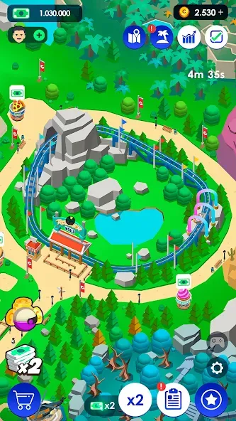 Idle Theme Park Tycoon (Айдел Тем Парк Тайкун)  [МОД Бесконечные монеты] Screenshot 4