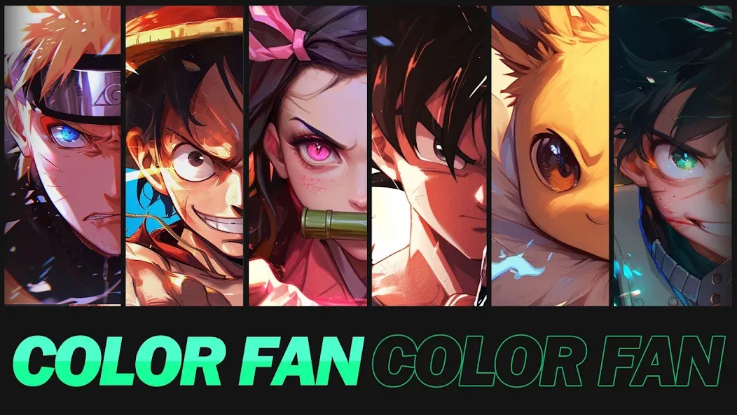Color Fan - Color By Number (Цветной веер)  [МОД Mega Pack] Screenshot 1