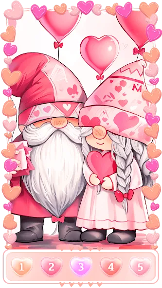 Love, Heart Coloring Book  [МОД Unlimited Money] Screenshot 1