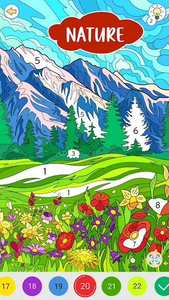 Color by Number: Coloring Book  [МОД Много денег] Screenshot 1