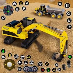 Скачать взломанную Construction Dump Truck Game (Конструкционный симулятор самосвала)  [МОД Бесконечные деньги] - полная версия apk на Андроид