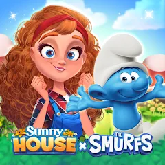 Взлом Merge Manor x The Smurf Collab (Мердж Манор)  [МОД Много монет] - полная версия apk на Андроид