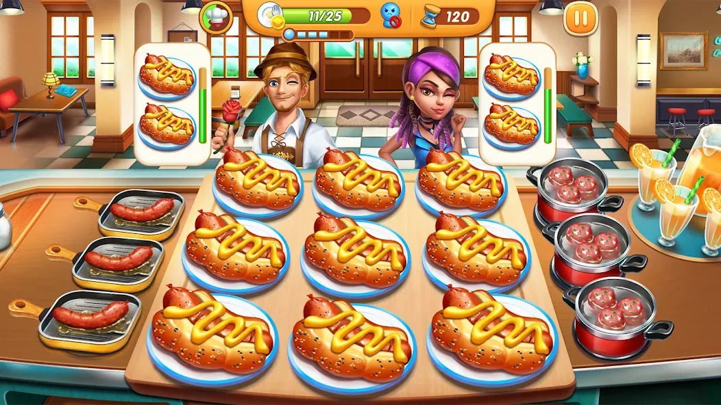 Cooking City - Cooking Games (Кукинг Сити)  [МОД Бесконечные монеты] Screenshot 4