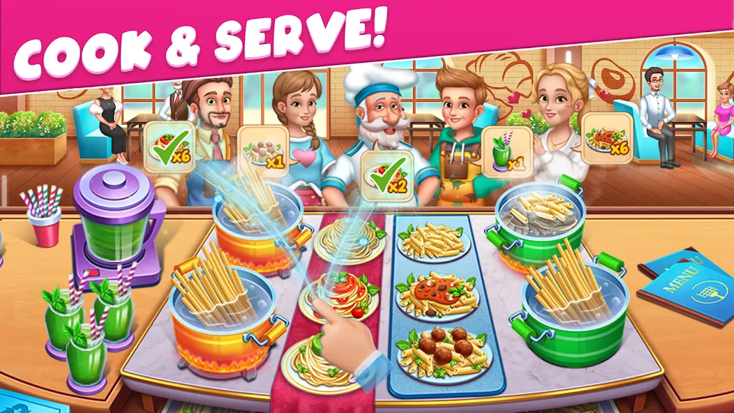 Cooking Taste Restaurant Games  [МОД Unlocked] Screenshot 3