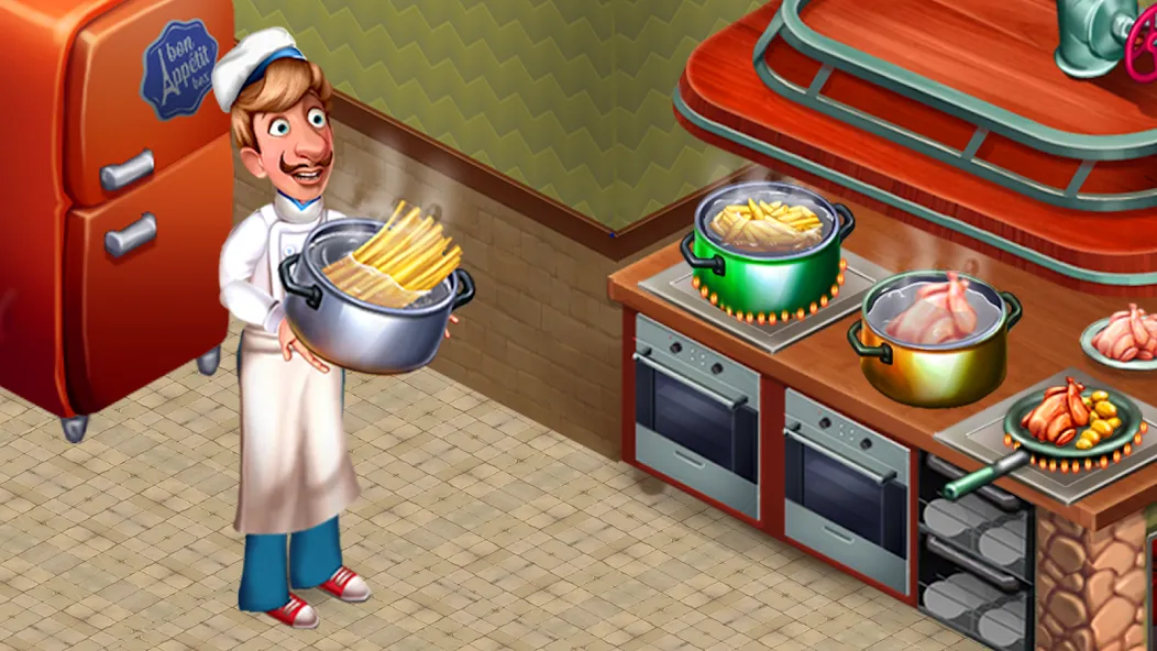 Cooking Team: Restaurant Games  [МОД Menu] Screenshot 2