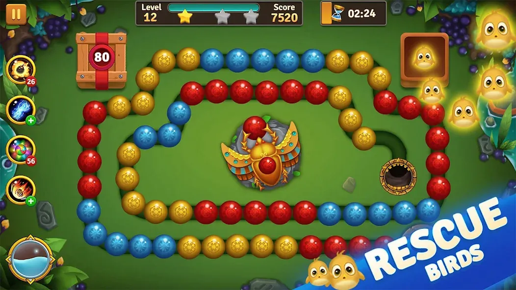 Jungle Marble Blast  [МОД Unlimited Money] Screenshot 2