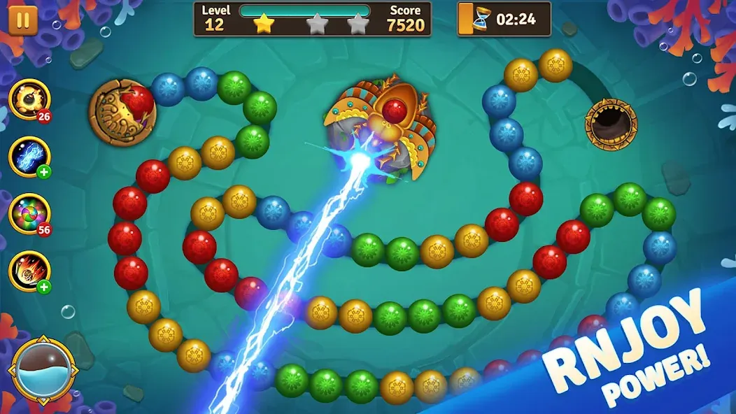 Jungle Marble Blast  [МОД Unlimited Money] Screenshot 4