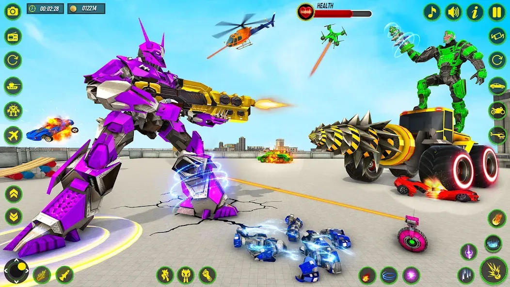 Bull Robot Car Game:Robot Game  [МОД Menu] Screenshot 5