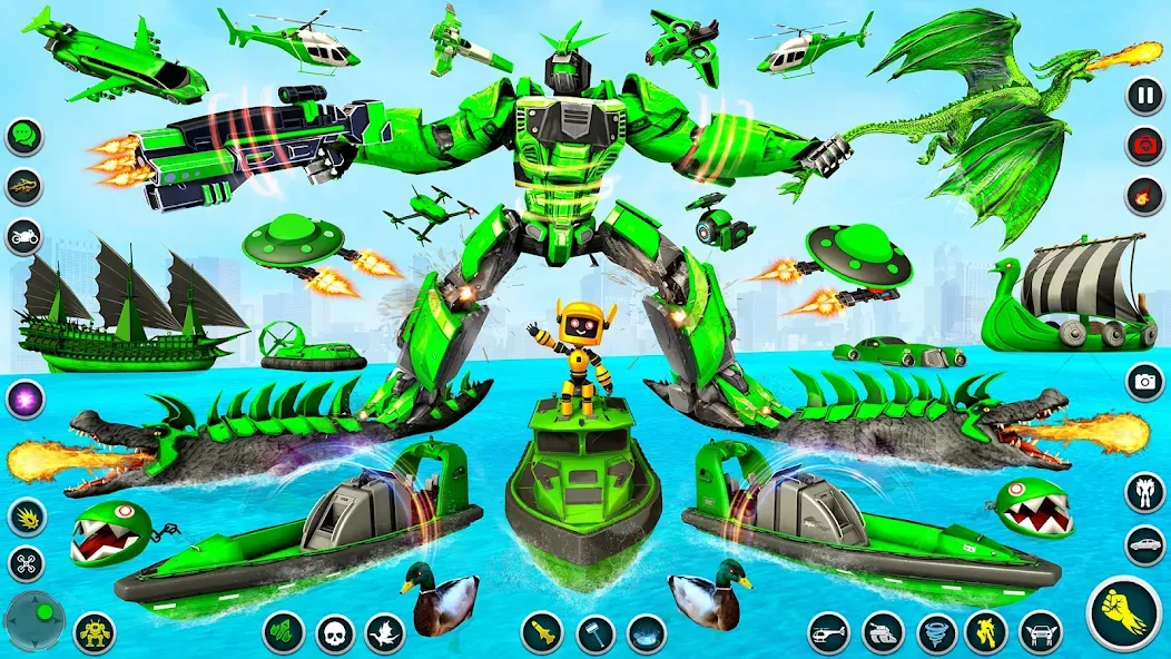 Dino Robot - Car Robot Games (Дино Робот)  [МОД Бесконечные монеты] Screenshot 2