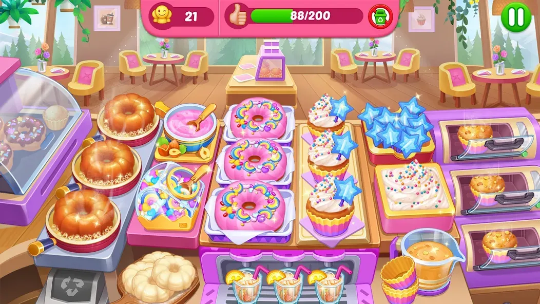 Crazy Cooking Diner: Chef Game (Крейзи кукинг дайнер)  [МОД Меню] Screenshot 5