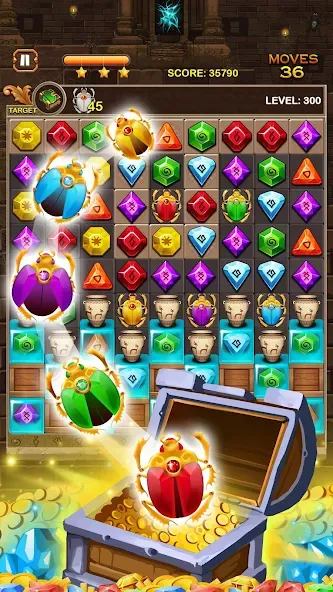 Jewel Ancient Pyramid Treasure  [МОД Mega Pack] Screenshot 5