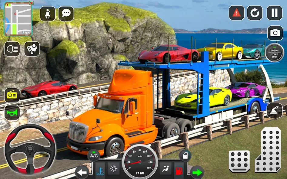 Trailer Truck Car Transport 3D  [МОД Unlocked] Screenshot 4