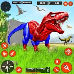 Скачать взломанную Real Dino Hunter 3D Gun Games (Уайлд Динозавр Хантер Ган Геймс)  [МОД Unlimited Money] - стабильная версия apk на Андроид