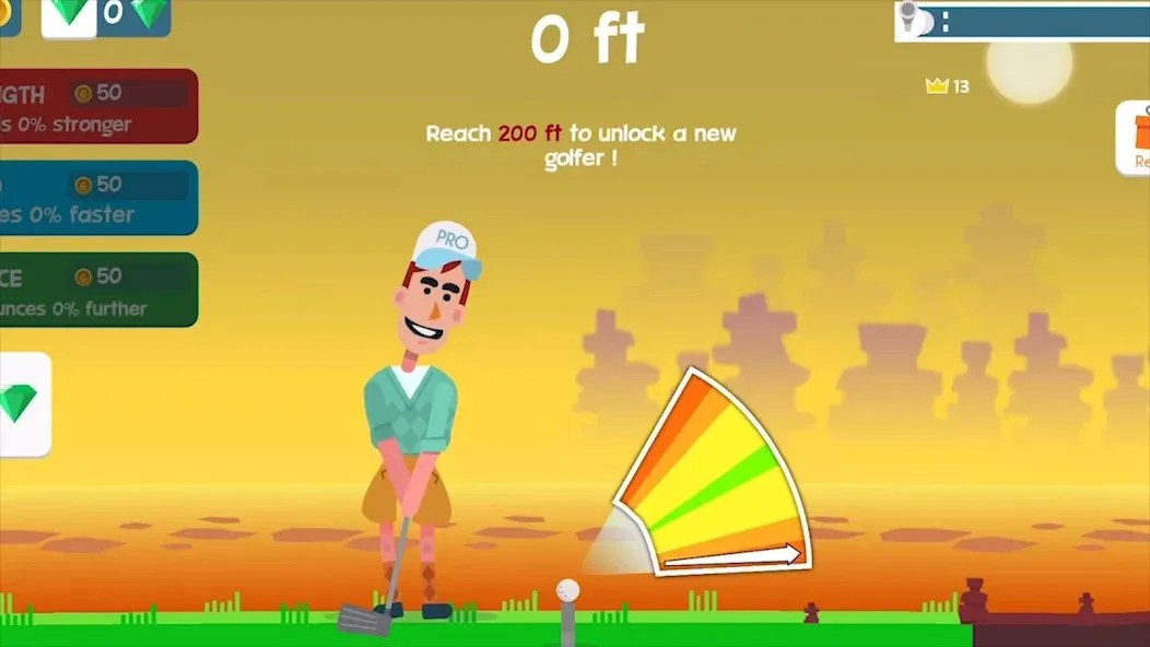 Golf Orbit: Oneshot Golf Games  [МОД Unlimited Money] Screenshot 1