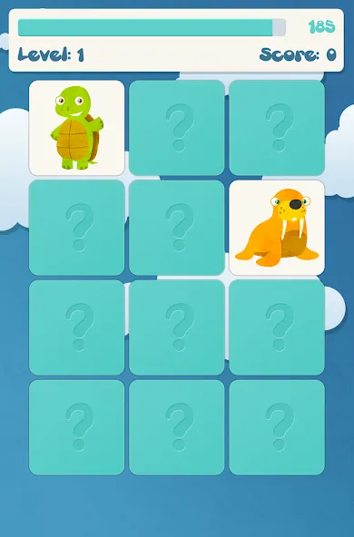 Animals memory game for kids  [МОД Все открыто] Screenshot 5