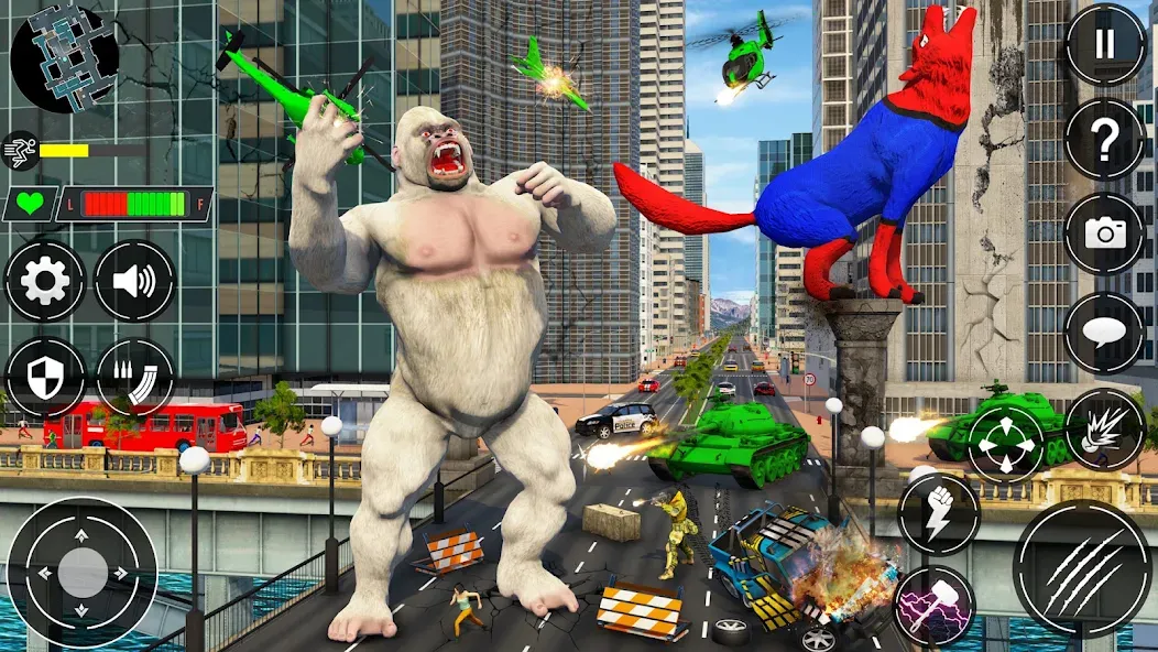 Giant Gorilla Bigfoot Monster (Энгри Горилла)  [МОД Бесконечные монеты] Screenshot 4