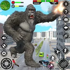 Взлом Giant Gorilla Bigfoot Monster (Энгри Горилла)  [МОД Бесконечные монеты] - последняя версия apk на Андроид