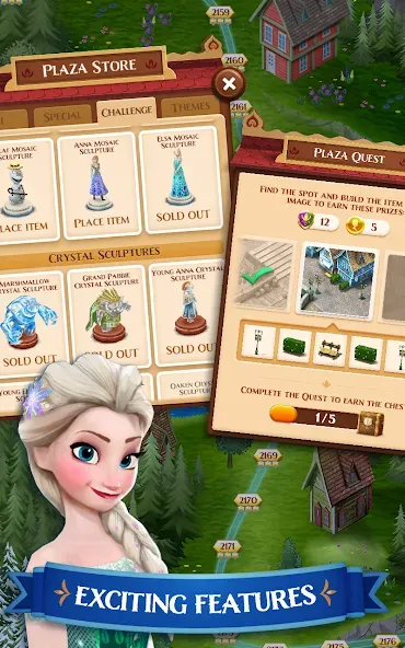 Disney Frozen Free Fall Games  [МОД Много денег] Screenshot 2