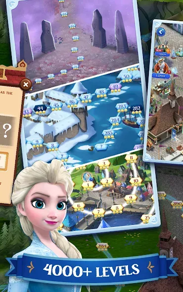 Disney Frozen Free Fall Games  [МОД Много денег] Screenshot 3