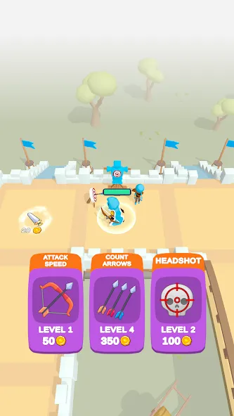 Wild Archer: Castle Defense (Ланд Инвейдер)  [МОД Меню] Screenshot 3