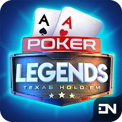 Скачать взломанную Poker Legends - Texas Hold'em (Покер Легенды)  [МОД Unlocked] - последняя версия apk на Андроид