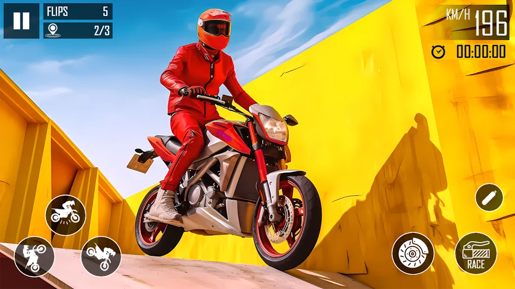 Ultimate Bike Stunt: Bike Game (Ультимейт Байк Стант)  [МОД Все открыто] Screenshot 3