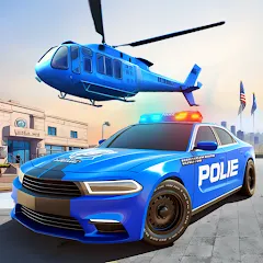 Взломанная US Police Car Transporter Game (Полицейский транспорт игры)  [МОД Бесконечные монеты] - полная версия apk на Андроид