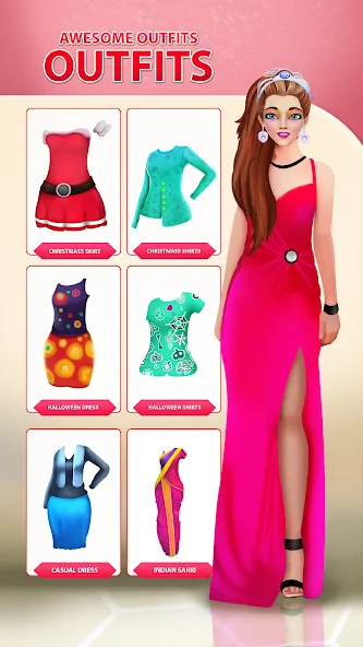 Girls Dress Up: Makeup Games  [МОД Menu] Screenshot 4