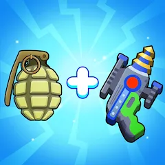 Взломанная Merge Weapons：Air Island TD  [МОД Много монет] - последняя версия apk на Андроид