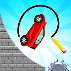 Скачать взлом Draw 2 Bridge: Draw Save Car (Дроу 2 Бридж)  [МОД Menu] - стабильная версия apk на Андроид