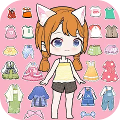 Взлом YOYO Doll Anime Dress Up Game (ЙОЙО)  [МОД Много денег] - полная версия apk на Андроид